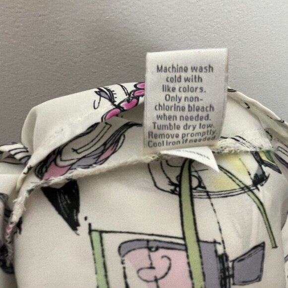 Lauren Conrad Fashion Neck Ruffle Tank Top peplum waist cinch Size Med Novelty - Picture 6 of 7